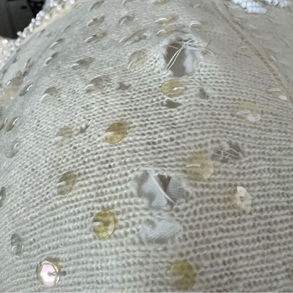 Vintage Beaded/sequins Cardigan Sweater size Medium - Picture 8 of 10